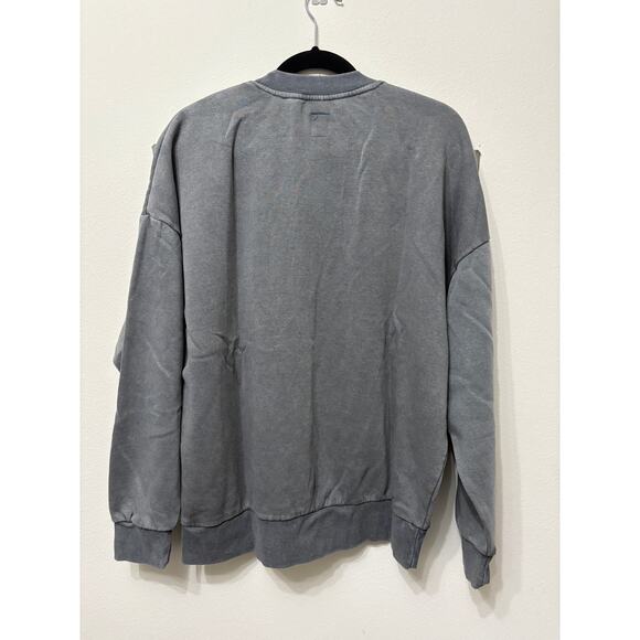 Women's 49ers Gameday Couture Gray Vintage Wash Oversized Crewneck Sz Small - Picture 4 of 4